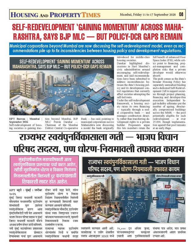 Self-Redevelopment 'Gaining Momentum' Across Maharashtra, Says BJP MLC — But Policy-DCR Gaps Remain